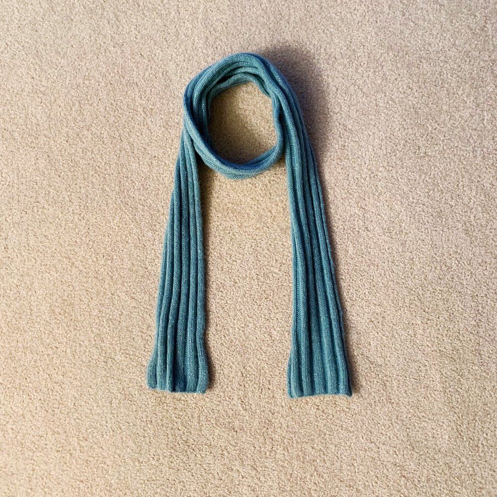 American Eagle Sparkly Blue Scarf